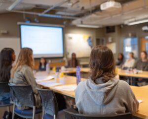 Women at a lunch and learn on menopause in the workplace